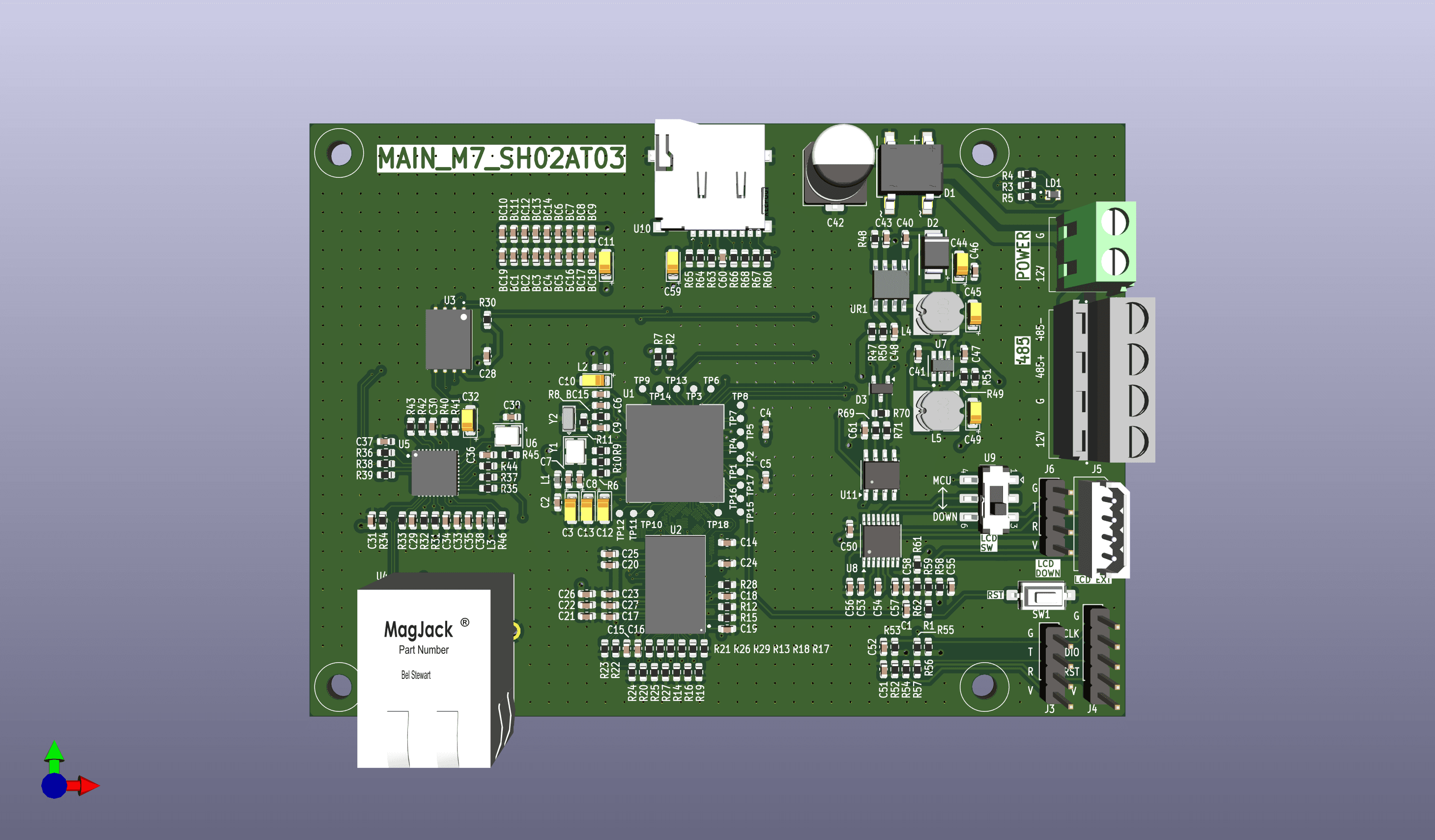 STM32F7 LAN 통신보드
